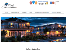 Tablet Screenshot of motelbienvenue.com